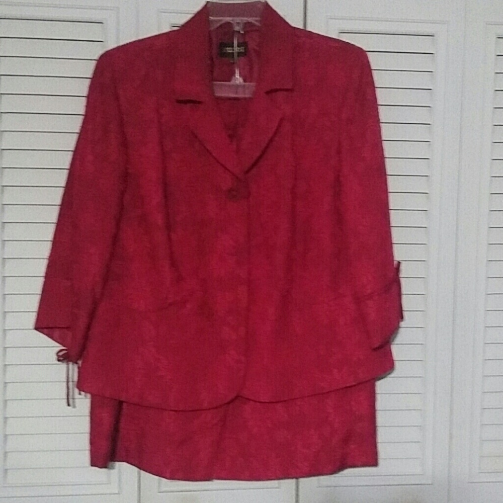 Red skirt set - 18w